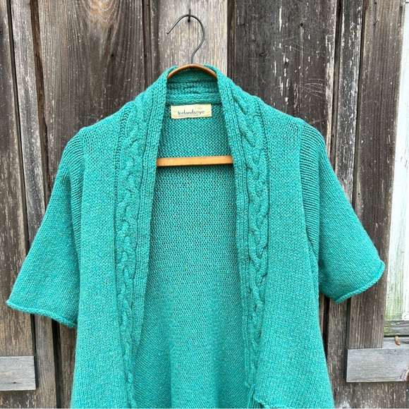 ☘️ Irelandseye Irish Knit Sweater Cardigan Fringe Fairycore sz S - Picture 6 of 8